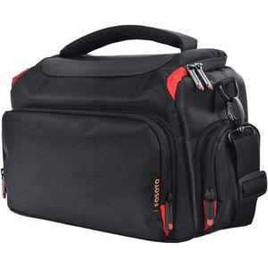포소토 DSLR 카메라 숄더백 케이스, 캐논 EOS 레벨 T7 4000D 80D 90D 6D 마크 II, 니콘 D3500 D3400 D5600