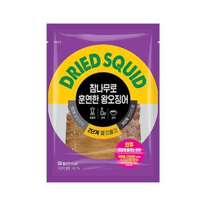 [기타]정화 참나무로 훈연한 왕오징어 술안주간식 50g x 7개
