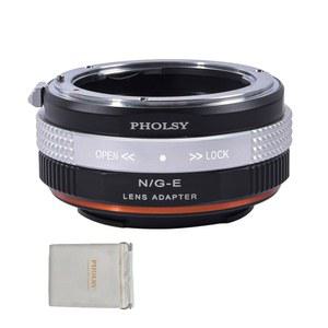 PHOLSY 렌즈 마운트 어댑터 수동 포커스: 니콘 F(G 타입) 렌즈에서 소니 호환 E(NEX) 카메라 본체와 호환, G에서 E와