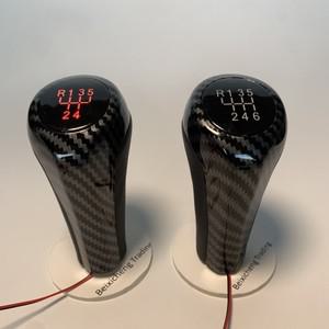 5/6 속도 LED 기어 시프트 노브 백라이트, 수동 시프터 레버 핸드볼, BMW E46 E90 E91 E92 E36 E82 E87 E88