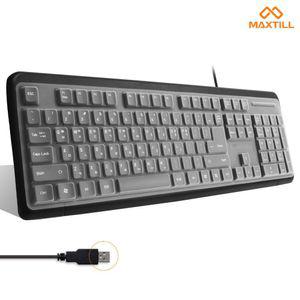 맥스틸 USB 키보드 유선/키스킨포함