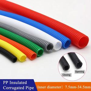 PP 슬리브 스레딩 와이어 절연 보호 플라스틱 파이프 분할 10M 자동 5MM 34