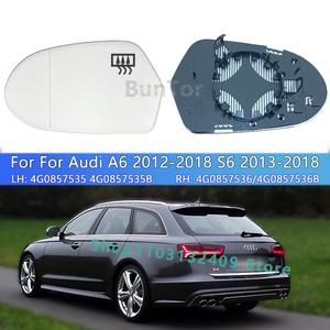 사이드미러 거울 유리 아우디 호환 A6 C7 2012- 좌우 백미러 자동차 부품 RS6 2013- 사이드 윙 미러 4G0857