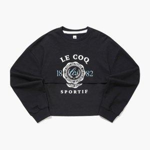 [르꼬끄] 백매쉬 크롭 레이어드 셋업 블랙 QQ122LFS21-BLK