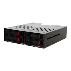 SATA 하드 드라이브 모바일 랙 마운트 HDD SSD 인클로저 LED 표시기 내장 FAN 포함 4 베이 2.5 인치 5.25