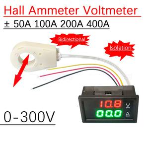 호환 DC 300V 100A 200A 400A 홀 전압계 전류계 리튬 배터리 모니터 12V 24V 36V 48V 60V 72V 84V Lifepo4