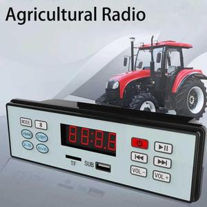 자동차 CD MP6 트랙터 트럭용 멀티미디어 라디오 블루투스 Mp3 플레이어 스테레오 리시버 1 din USB TF