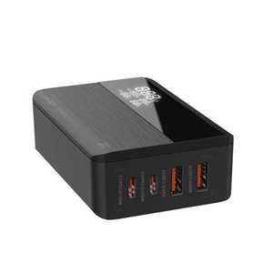 업소용 충전기 여행용 노트북 패드 USB 스마트 어댑터 충전포트(65W/블랙)