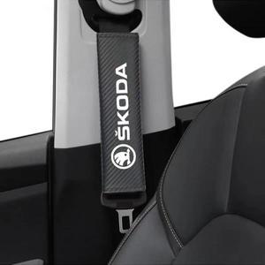 자동차 용품 2pcs 자동차 좌석  패드 맥세이프 스트랩  커버 매트 액세서리 Skoda Yeti Kamiq Koq Karoq Oc