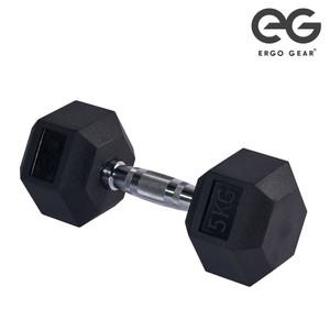 [EG] 에르고기어 고무 육각아령 5kg (1개)
