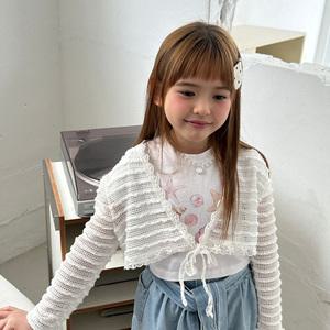 볼레로 레이스 가디건 키즈 유아동 여아 카디건