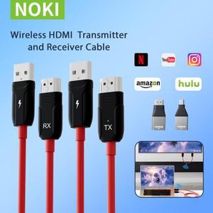 호환 무선 HDMI 송신기  수신기 케이블 노트북/카메라/전화/프로젝터/TV용 1080P 비디오/ 5G 익스텐더