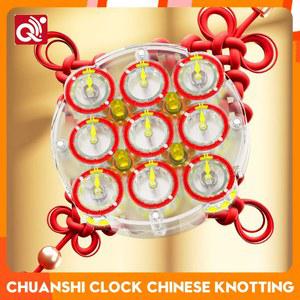 CubeFun QiYi ChuanShi 시계, 중국어 매듭 마그네틱 매직 스피드 큐브 퍼즐, 교육용 선물, 어린이