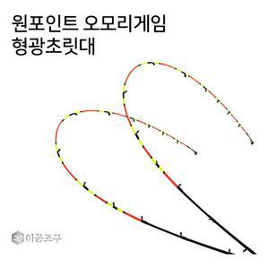 [제이프로젝]이공조구 원포인트 240 형광초릿대만 루어낚시대 한치낚시대 낚시대 루어대