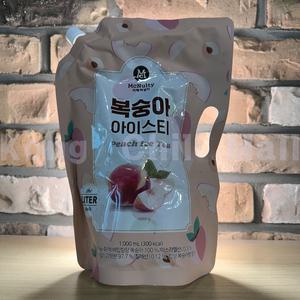 맥널티 1L 6팩 복숭아 아이스티 파우치 대용량