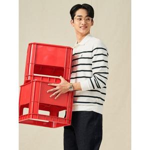 빈폴 멘 피케 스트라이프 칼라넥 티셔츠 - 아이보리 BC5141C140 BS 국내매장판 1492441