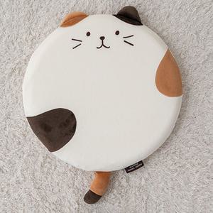 (40x40cm 바둑냥) 방석 냐옹이 극세사 메모리폼방석/쿠션/메모리폼/의자/좌식/학생/사무용/거실/공부/책상