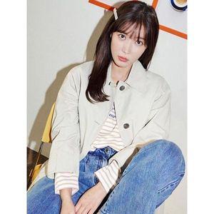 [하프클럽/베스띠벨리]오버핏 트렌치 코트 베이지 BGNAC2605