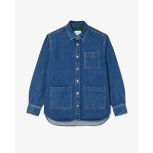 라코스테 (여성) 25SS 오버사이즈 컬러데님 셔츠 자켓 BF2446-55G 36L(블루) 579524