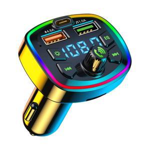 자동차 MP3 플레이어 Fm 송신기 무선 블루투스 5.0 소음 감소 오디오 수신기 차량용 키트 듀얼 USB 3.1A/4.