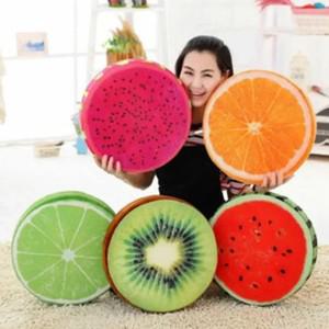 1pc 베개 과일 수박 쿠션 33/40cm 의자 커버 소파 베개 과일 모양 단일 패턴 거실 홈 장식