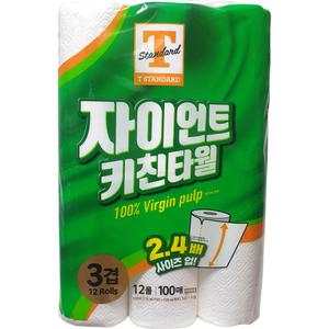 [트레이더스] 티스탠다드 자이언트 키친타월 100매 x 12롤