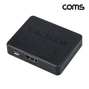Coms HDMI 분배기1:2 미니 4K 30Hz UHD USB 전원유전원 모니터 HDTV 컴퓨터 PC 플레이어 DVD 셋탑박스 프로