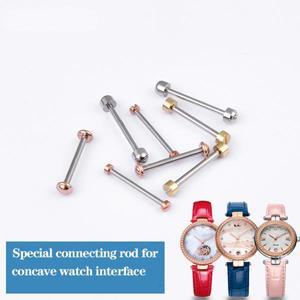 시계 나사 튜브 막대 스프링 바 로즈 골드 실버 스크류 인 러그 스템 링크 키트 가죽 밴드 스트랩 18mm 20m