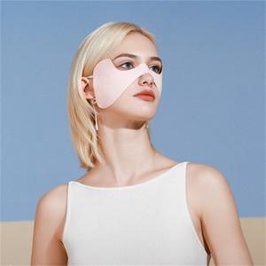 호환품 여름 아이스 실크 마스크 선 스카프 솔리드 컬러 패치 UV 프로텍션 베일 커버 라이딩