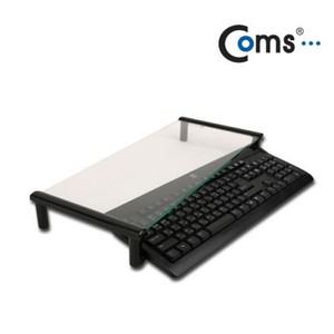 에이치플러스몰 Coms 모니터 받침대블랙 키보드숨김 스탠드 모니터받침대 모니터거치대