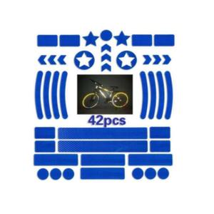 자전거 반사 스티커 블루 C 1set 싸이클 야간 안전용 (택1)/형광스티커/야외활동/자동차/헬멧/안전표시