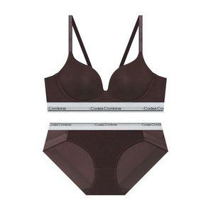 [국내매장판] 코데즈컴바인 INNERWEAR 모달 볼륨일체형 노와이어 팬티 세트_브라운 CDWRP857BR 116390