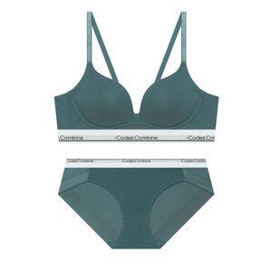 [국내매장판] 코데즈컴바인 INNERWEAR 모달 볼륨일체형 노와이어 팬티 세트_다크씨얀 CDWRP857BG 116599