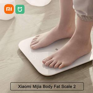 디지털체중계 저울 샤오미 Mijia Fat 체중계 2 스마트 홈 바디 구성 Mi Fit 앱 무게추 S200 블루투스 50 모