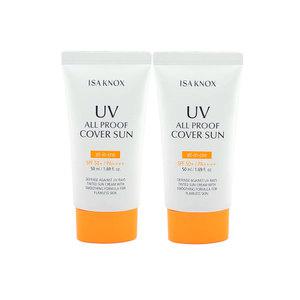 이자녹스 올인원 커버 선크림 올프루프 플러스 50ml, 2개
