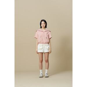 [롯데백화점]비비씨어스 BE42MW01W540 우먼 세일러 카라 반팔 아노락_Pink