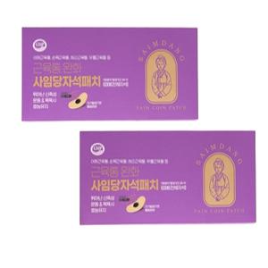 [퀸즈메디] 사임당패치2개 (120매 전체자석)자석파스 근육통완화 손목 어깨 허리 무릎