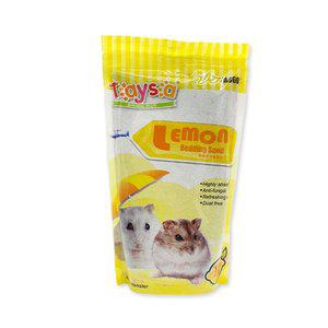 햄스터 벤토나이트 모래 1kg(레몬향) X3개 화장실모래