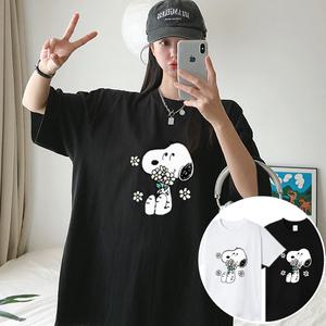 우드랑 박스 여성 오버핏 반팔 티셔츠 (2컬러) 박스티 빅사이즈