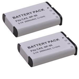 카시오 엑실림 EX-H10 카메라용 2000mAh NP-90 배터리