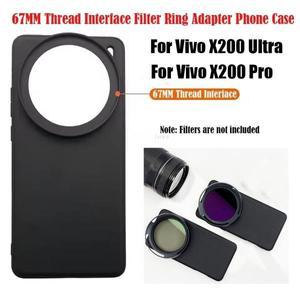 Vivo X200 Ultra Pro 용 67mm 전화 케이스 Kase Nisi CPL VU Star ND 필터 67MM 스레드 인터페이스 링 어댑