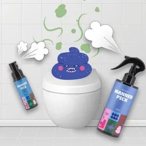 매너픽 화장실 무향 탈취제 변냄새 제거제 휴대용 50ml 비치용 250ml