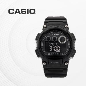 카시오 전자시계 군인 군용 군대 훈련소 군입대시계 방수 LED 진동알람 W-735H-1B