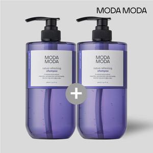 모다모다 (대용량 980ml) 네이쳐 리프레싱 탈모 증상 완화 샴푸 라벤더향 한정 2개 세트
