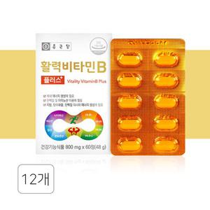 종근당 활력 비타민B 플러스 800mg x 60정 12개 TD