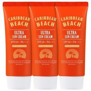 캐리비안비치 썬크림 60ml 3개 자외선차단 선크림