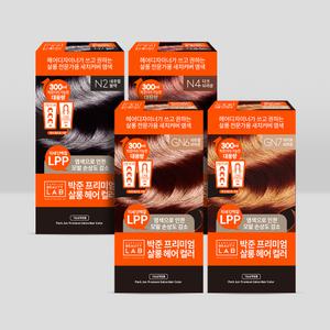박준뷰티랩 헤어 살롱 대용량 새치커버 컬러 염색약 패키지 300ml 2개 미용실 셀프 염색
