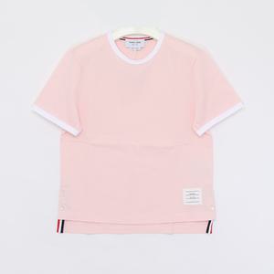 톰브라운 25SS 삼선탭 트리밍 링거 반팔 여성 티셔츠 FJS075A 00042 680