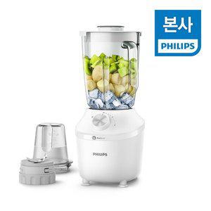 [필립스] 3000 시리즈 블렌더/믹서기 HR2291/20 화이트 다지기 구성