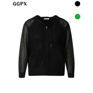 [GGPX]소매 시스루 후드 집업 긴팔 가디건  GP3KG002F _P389562176